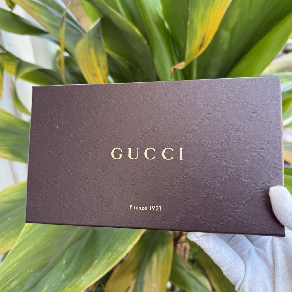 Authentic Gucci Long Wallet Empty Box Brown Guccissima Embossed Monogram Paper